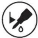 HUSQVARNA TC 130 - Symbols on the quick guide decal - 4