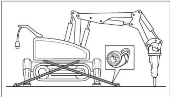 HUSQVARNA TC 130 - To attach the product to a transportation vehicle - 1