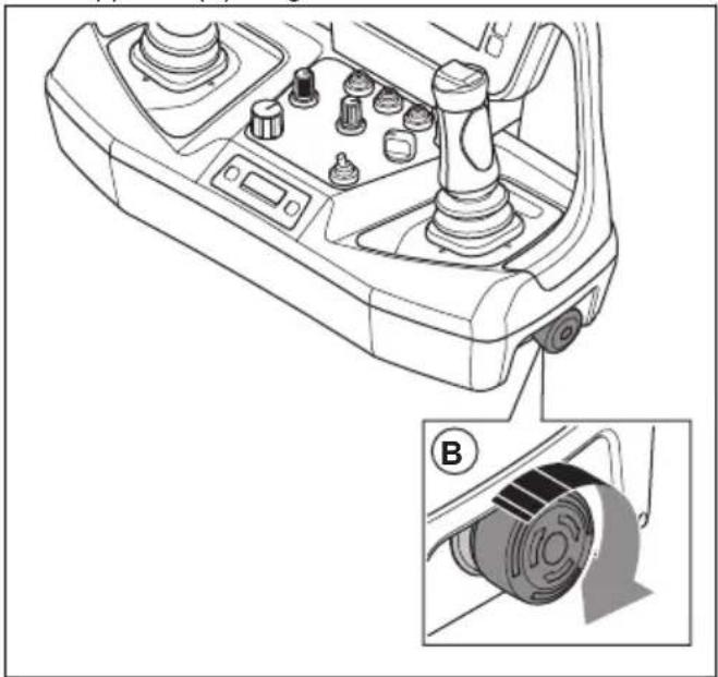 HUSQVARNA TC 130 - Not-Aus-Taste des Geràts (DXR 145) - 26