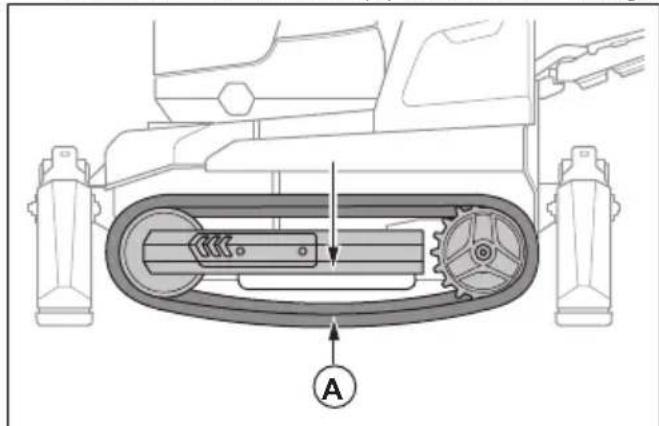 HUSQVARNA TC 130 - So überprüfen Sie die Spannung der Gleisketten (DXR 95) - 2