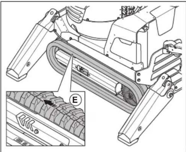 HUSQVARNA TC 130 - So entfernen und installieren Sie die Gleisketten (DXR 95) - 4