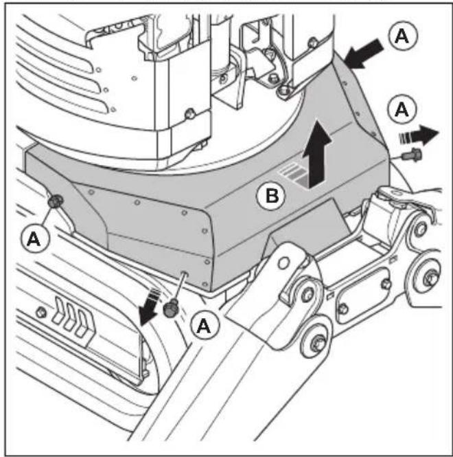 HUSQVARNA TC 130 - To fill the hydraulic oil (DXR 95) - 3