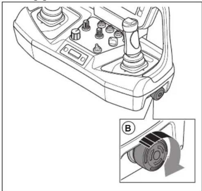 HUSQVARNA TC 130 - Emergency stop button on the product (DXR 95) - 17