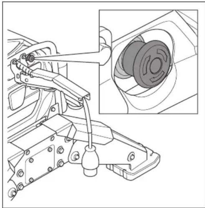 HUSQVARNA TC 130 - Emergency stop button on the product (DXR 95) - 6
