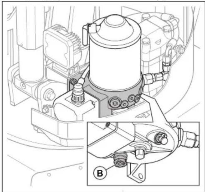 HUSQVARNA TC 130 - To do a check of the quantity of grease in the breaker grease pump (DXR 95) - 4