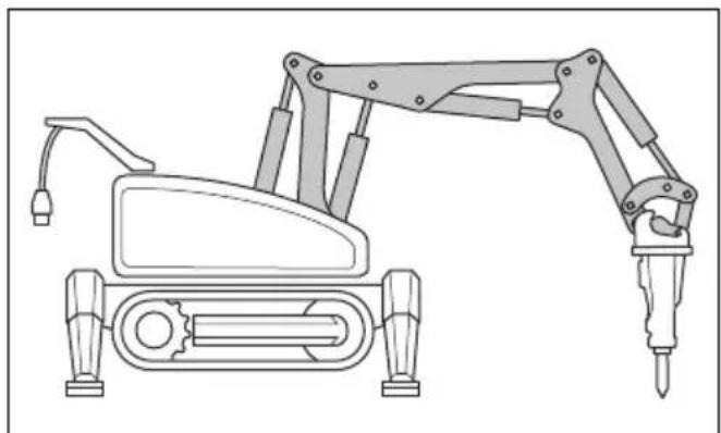 HUSQVARNA TC 130 - Système de bras - 1