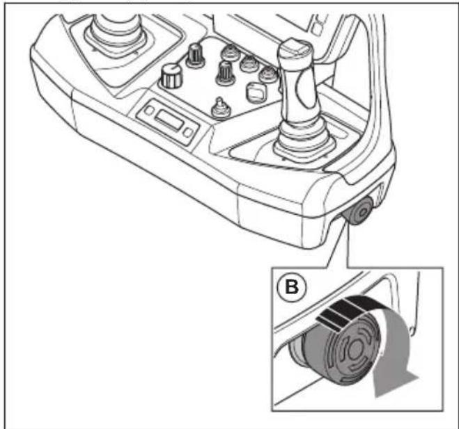 HUSQVARNA TC 130 - Not-Aus-Taste des Geràts (DXR 145) - 5