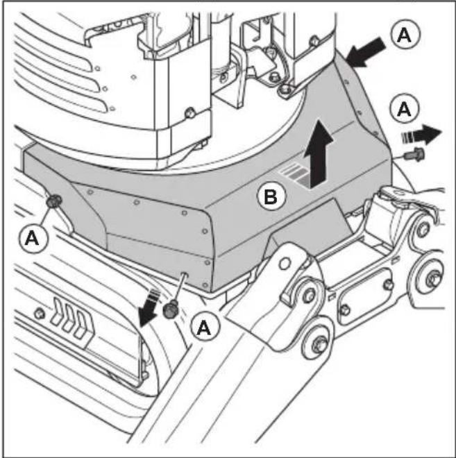 HUSQVARNA TC 130 - Vidange de l'huile hydraulique (DXR 95) - 3