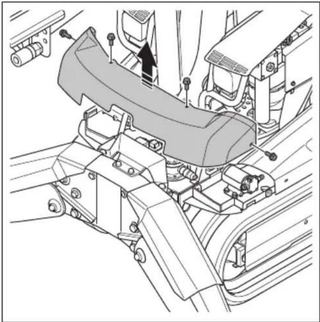 HUSQVARNA TC 130 - To drain the hydraulic oil (DXR 145) - 3