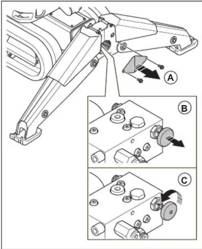 HUSQVARNA TC 130 - Rupsbanden verwijderen en monteren (DXR 275, DXR 305, DXR 315) - 1