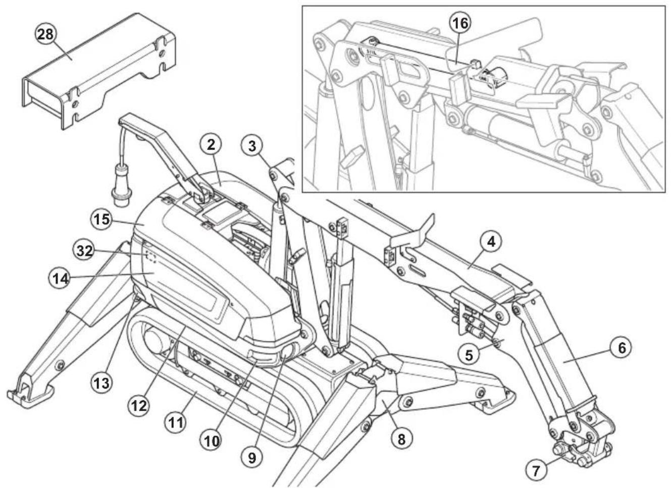 HUSQVARNA TC 130 - Product overview (DXR 275, DXR 305, DXR 315) - 1
