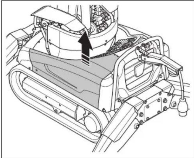 HUSQVARNA TC 130 - To fill the hydraulic oil (DXR 145) - 4