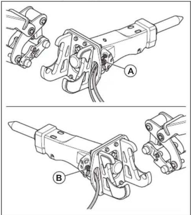 HUSQVARNA TC 130 - To install and remove the tools on the product (DXR 95) - 12