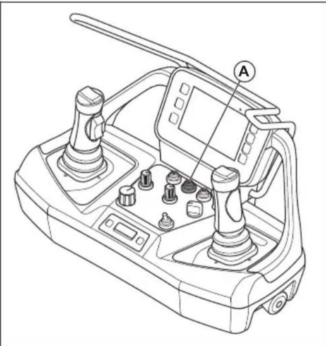 HUSQVARNA TC 130 - Verrouillage et déverrouillage de la télécommande - 1