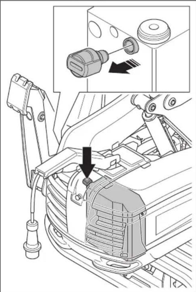 HUSQVARNA TC 130 - Vidange de l'huile hydraulique (DXR 275, DXR 305, DXR 315) - 3