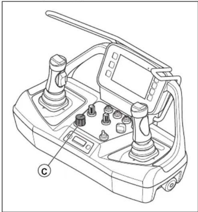 HUSQVARNA TC 130 - Contrôle du bouton d'arrêt d'urgence du produit (DXR 95) - 16