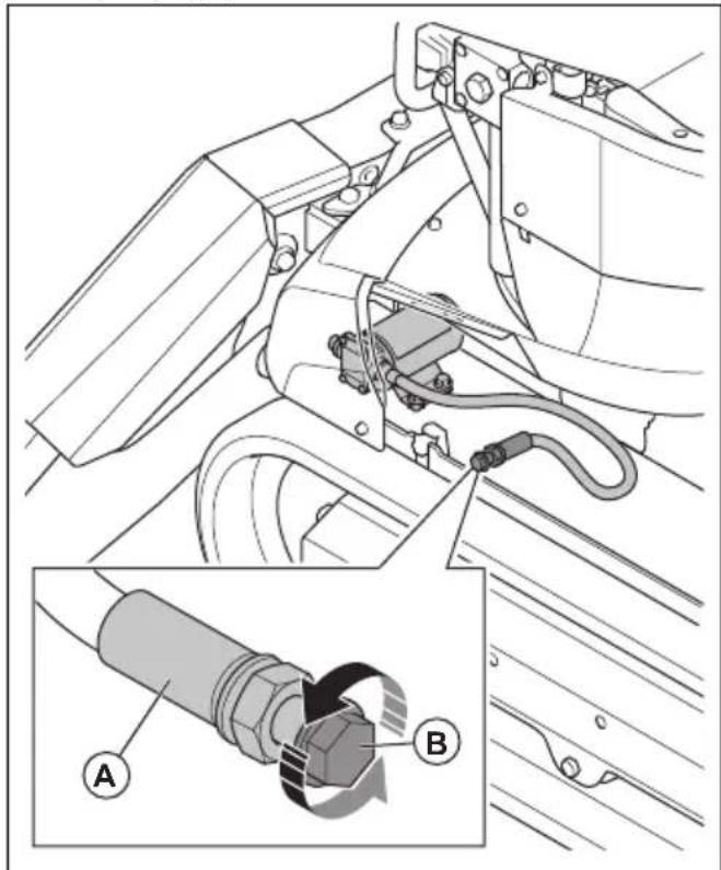 HUSQVARNA TC 130 - WARNING: Tragen Sie beim Einfelden des Hydrauliköls persönliche Schutzausrüstung. Siehe Personenliche Schutzausrüstung auf Seite 186. - 3