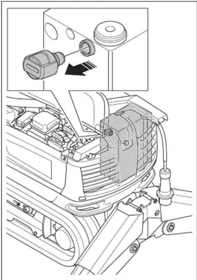 HUSQVARNA TC 130 - Remplacement du filtré à huile hydraulique (DXR 275, DXR 305, DXR 315) - 3