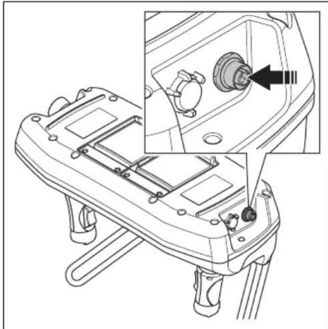HUSQVARNA TC 130 - So verbinden Sie die Fernbedienung über ein CAN-Bus-Kabel mit dem Gerät (DXR 275, DXR 305, DXR 315) - 1
