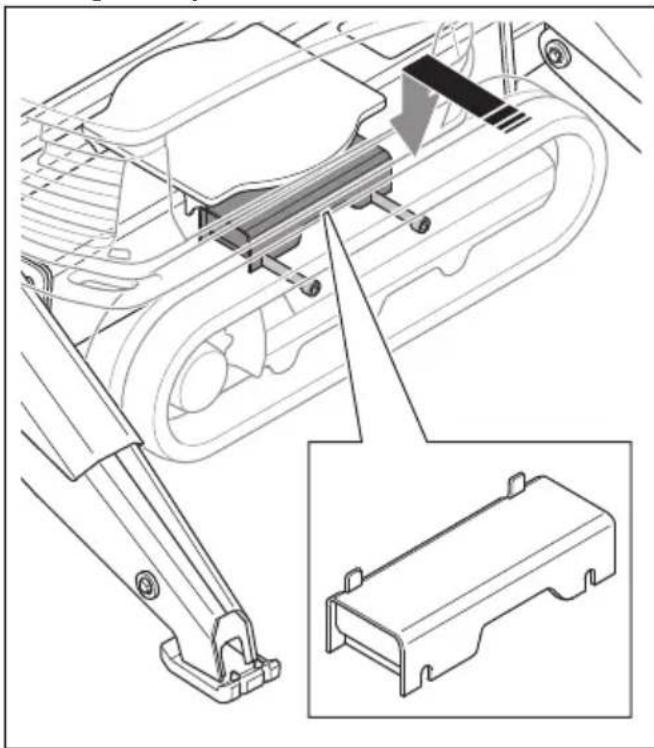 HUSQVARNA TC 130 - De rupsbandverbreders monteren en verwijderen (DXR 275, DXR 305, DXR 315) - 2