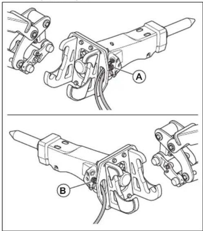 HUSQVARNA TC 130 - Gereedschappen monteren op en verwijderen van het product (DXR 145, DXR 275, DXR 305, DXR 315) - 3