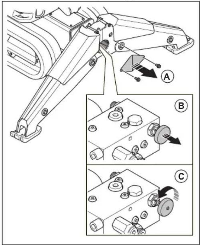 HUSQVARNA TC 130 - Retrait et installation des chenilles (DXR 275, DXR 305, DXR 315) - 1