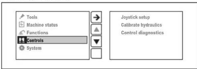 HUSQVARNA TC 130 - "Controls" menu - 1