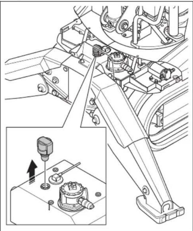 HUSQVARNA TC 130 - To replace the hydraulic oil filter (DXR 145) - 4