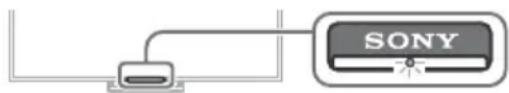 SONY Bravia KD55X8505A - The illumination LED is turned on. - 1
