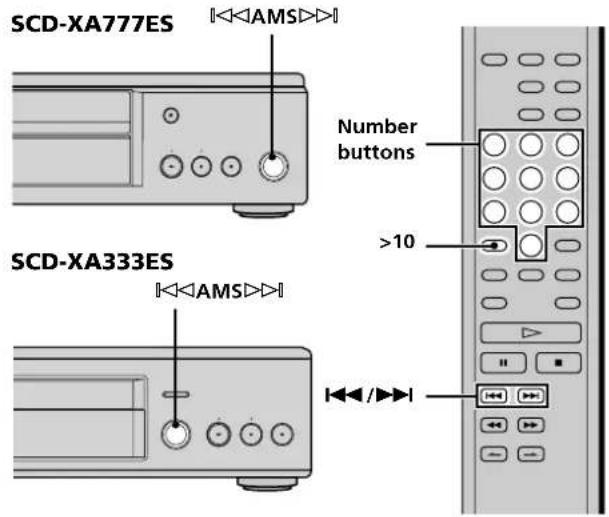 SONY SCDXA333ES - Locating a Specific Track - 1