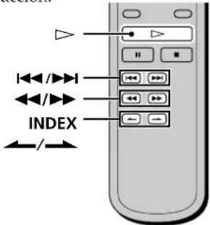 SONY SCDXA333ES - Localización de un punto determinado de una pista - 1