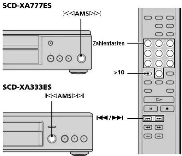 SONY SCDXA333ES - Ansteuern eines bestimmten Titels - 1