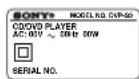SONY MHCS9D - Region code of DVDs you can play on this system - 1