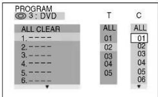 SONY MHCS9D - Para programar un disco DVD - 1