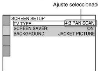 SONY MHCS9D - Utilización de la visualización de configuración - 5