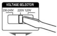 SONY MHCS9D - For models with a voltage selector, set VOLTAGE SELECTOR to the position of your local power line voltage. - 1
