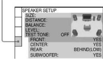 SONY MHCS9D - SPEAKER SETUP - 1