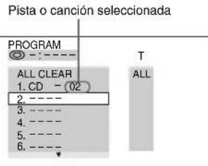 SONY MHCS9D - Grabación de un disco VIDEO CD/CD explicando elorden de las pistas o canrientes - 4