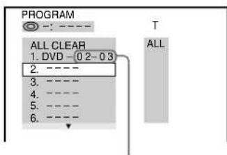 SONY MHCS9D - Para programar un disco DVD - 2