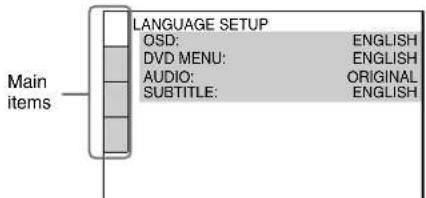 SONY MHCS9D - Using the Setup Display - 2