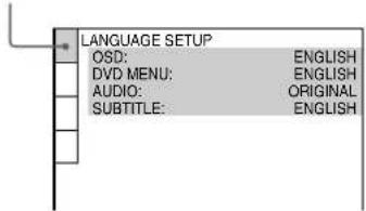 SONY MHCS9D - LANGUAGE SETUP - 1
