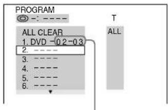 SONY MHCS9D - Lors de la programmation d'un DVD - 2
