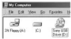 SONY MSACUS5 - Installing the USB driver software - 1