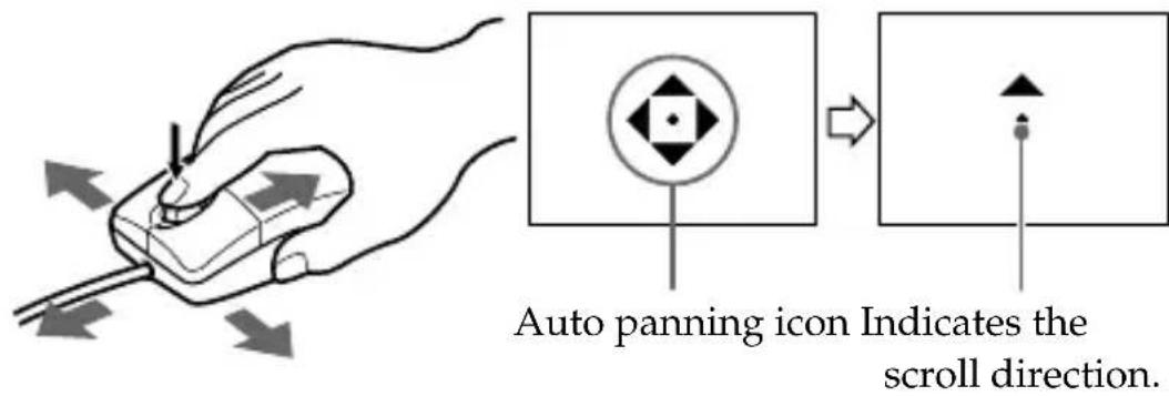 SONY MSACUS5 - When the icon appears, move this unit in the direction you want to scroll. - 1