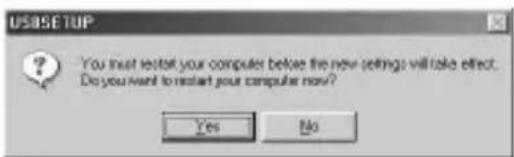 SONY MSACUS5 - Lorsque le pilote USB a eté installé, redémarrez l'ordinateur. - 1