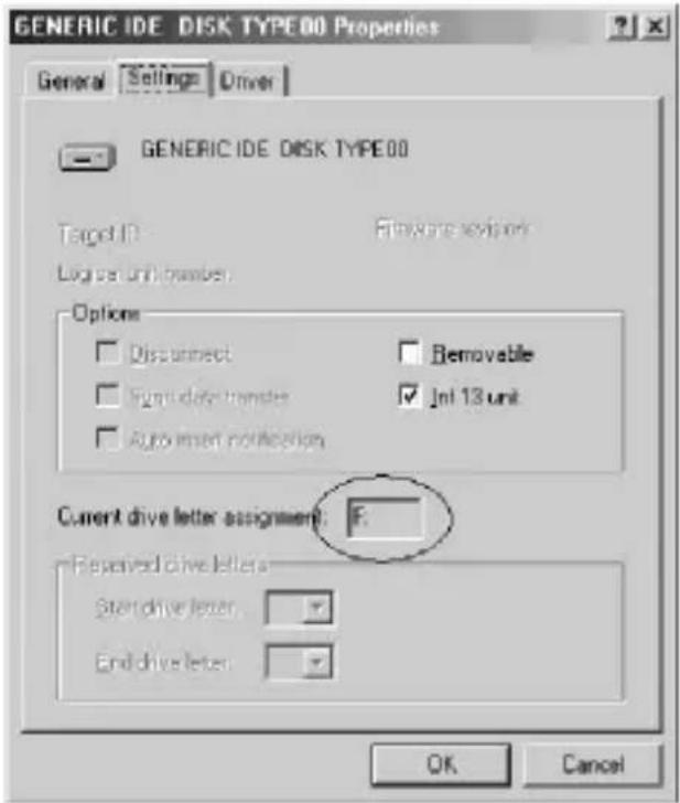 SONY MSACPC3 - Recherchez le lecteur affecté à l'unité sous [GENERIC IDE DISK TYPE XX] (XX étant un nombre de 2 chiffres ou un signe “=” et un nombre d'un chiffre). Recherchez comme suit le lecteur en question. - 1