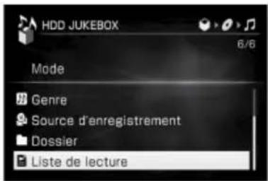 SONY Giga Juke NASSC500PK - Mode List de lecture - 1