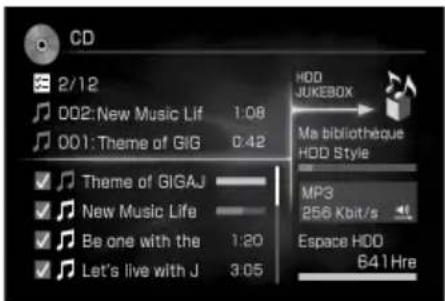 SONY Giga Juke NASSC500PK - Enregistrement d'un CD sur le JUKEBOX HDD du serveur de musique « GIGA JUKE » - 4