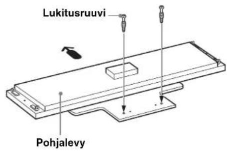 SONY SUFL300M - Kiinnitä takapylväs pohjalevyyn. - 1
