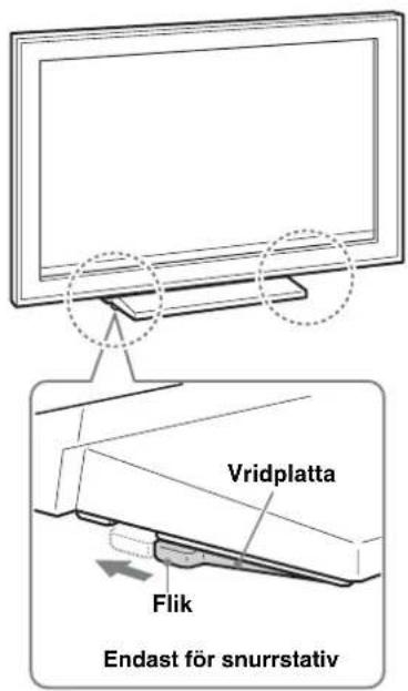 SONY SUFL300M - Justera vridplattans läge till mitten (Endast för snurrstativ). - 1